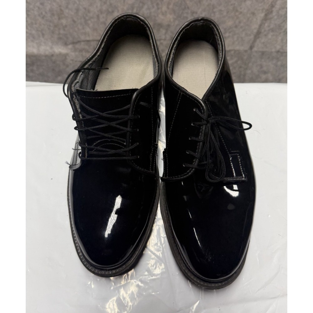 Authentic US Army High Gloss Oxford Shoes Bates or Capps Dress Shoe Size -7.5 E
